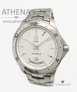 TAG HEUER LINK DAY-DATE CALIBER 5 AUTOMATIC "WHITE DIAL" WAT2011