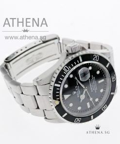 Alternative view of ROLEX OYSTER PERPETUAL DATE SUBMARINER "W" SERIES "BLACK TRITIUM DIAL" WITH CERT & RSC SERVICE CARD 16610