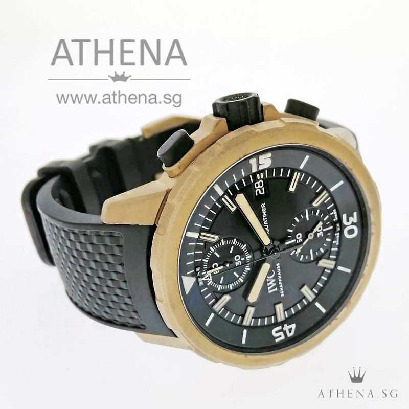 IWC AQUATIMER CHRONOGRAPH AUTOMATIC “EXPEDITION CHARLES DARWIN” BRONZE WITH BOX & CERT IW379503 (LOCAL AD) - Image 2