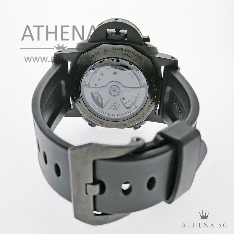PANERAI LUMINOR 1950 3 DAYS CHRONO FLYBACK AUTOMATIC CERAMICA "Q" SERIES WITH BOX & CERT PAM 580 - Image 3