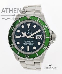 ROLEX OYSTER PERPETUAL DATE 50TH ANNIVERSARY SUBMARINER "KERMIT" "Z" SERIES WITH BOX, & CERT 16610LV