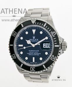 ROLEX OYSTER PERPETUAL SUBMARINER DATE "V" SERIES "BLACK DIAL" WITH BOX & CERT 16610