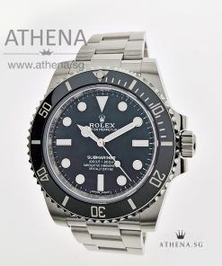 ROLEX OYSTER PERPRTUAL SUBMARINER CERAMIC NO DATE "AN" SERIES WITH BOX & CERT 114060 DATED 2018 (STILL UNDER AGENT WARRANTY)