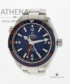OMEGA SEAMASTER PLANET OCEAN 600M GMT "BLUE DIAL" WITH BOX & CERT 232.30.44.22.03.001
