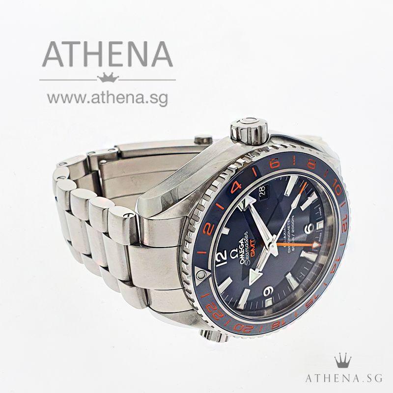 OMEGA SEAMASTER PLANET OCEAN 600M GMT "BLUE DIAL" WITH BOX & CERT 232.30.44.22.03.001 - Image 2