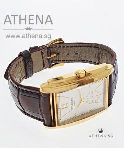 Alternative view of 18K YELLOW GOLD PATEK PHILIPPE GONDOLO MANUAL WINDING "WHITE DIAL" WITH BOX & CERT 5124J