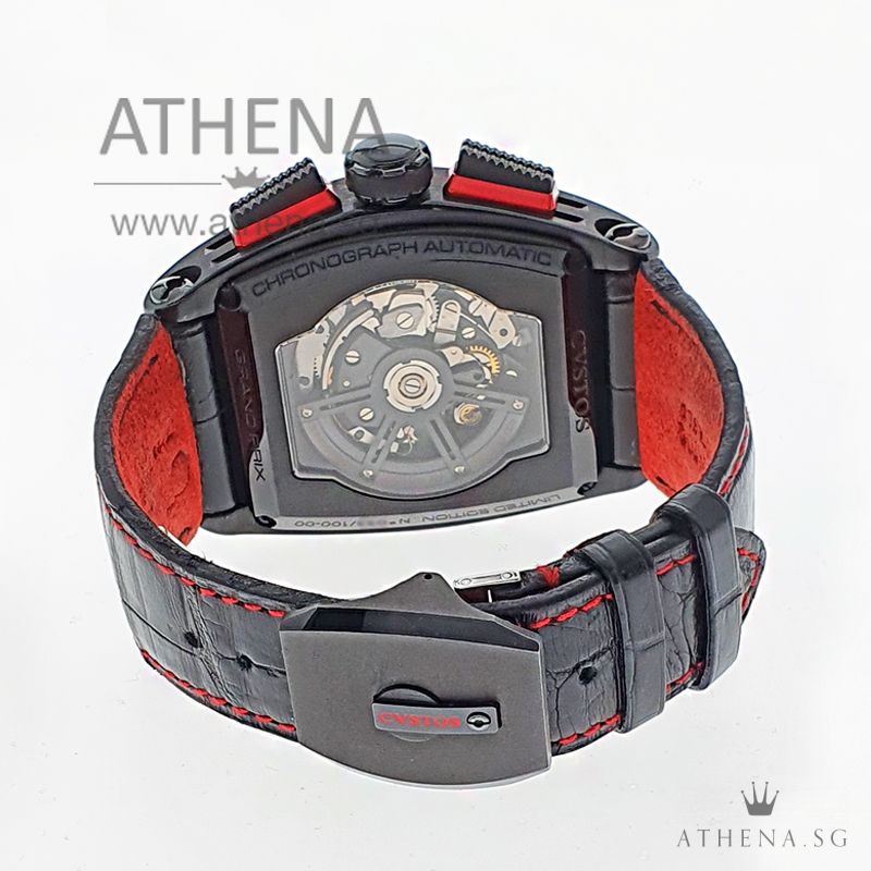 CVSTOS CHALLENGE GRAND PRIX CHRONOGRAPH AUTOMATIC "BLACK SKELETON DIAL" LIMITED EDITION 100PCS SINCERE EDITION WITH BOX & CERT - Image 3
