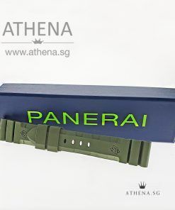 BRAND NEW !!! ORIGINAL OFFICINE PANERAI MILITARY GREEN CAOTCHOUC STRAP 22/20MM
