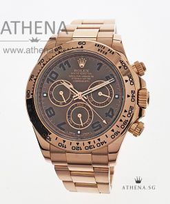 ROLEX OYSTER PERPETUAL COSMOGRAPH DAYTONA CERAMIC "CHOCO ARABIC DIAL" WITH BOX & CERT DATED 2019 116505