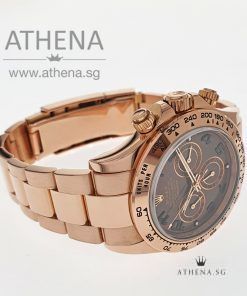 Alternative view of ROLEX OYSTER PERPETUAL COSMOGRAPH DAYTONA CERAMIC "CHOCO ARABIC DIAL" WITH BOX & CERT DATED 2019 116505