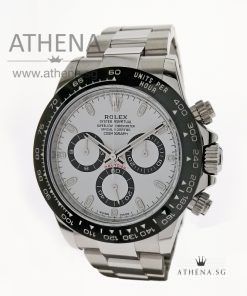 ROLEX OYSTER PERPETUAL COSMOGRAPH DAYTONA CERAMIC "WHITE INDEX DIAL" WITH BOX & CERT DATED 2019 116500LN