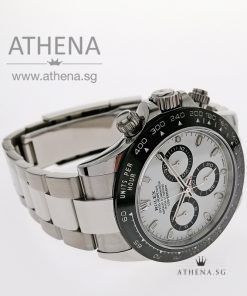 Alternative view of ROLEX OYSTER PERPETUAL COSMOGRAPH DAYTONA CERAMIC "WHITE INDEX DIAL" WITH BOX & CERT DATED 2019 116500LN