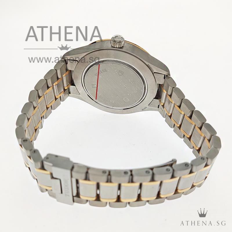 UNWORN !!! TUDOR STYLE 41 AUTOMATIC "SILVER DIAMOND-SET DIAL" WITH BOX & CERT M12703 (STILL UNDER AGENT WARRANTY) - Image 3