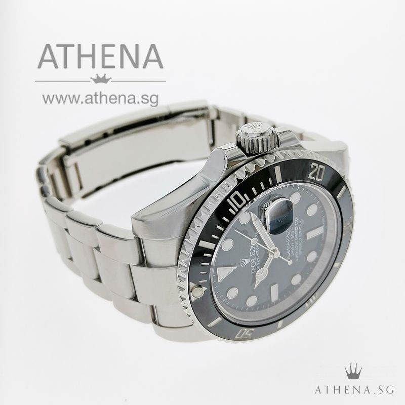 ROLEX OYSTER PERPETUAL DATE SUBMARINER CERAMIC "AN" SERIES "BLACK DIAL" WITH BOX & CERT 116610LN (STILL UNDER AGENT WARRANTY) - Image 2
