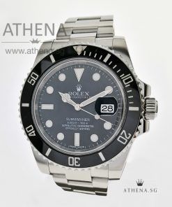 ROLEX OYSTER PERPETUAL DATE SUBMARINER CERAMIC "AN" SERIES "BLACK DIAL" WITH BOX & CERT 116610LN (STILL UNDER AGENT WARRANTY)