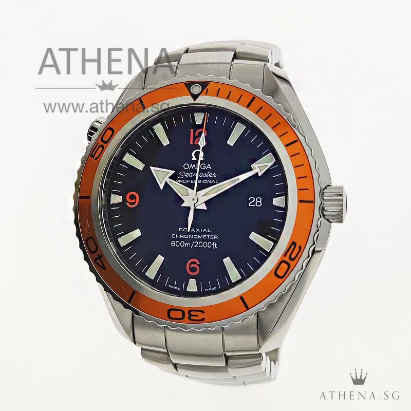 OMEGA SEAMASTER PLANET OCEAN 45 CO-AXIAL AUTOMATIC "BLACK DIAL" 2208.50.00