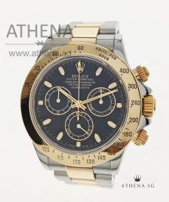 ROLEX YELLOW ROLESOR OYSTER PERPETUAL COSMOGRAPH DAYTONA "K" SERIES " BLACK DIAL" 116523