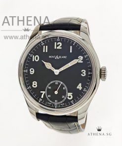 MONTBLANC 1858 MANUAL SMALL SECOND LIMITED EDITION OF 858 PIECES WITH BOX & CERT