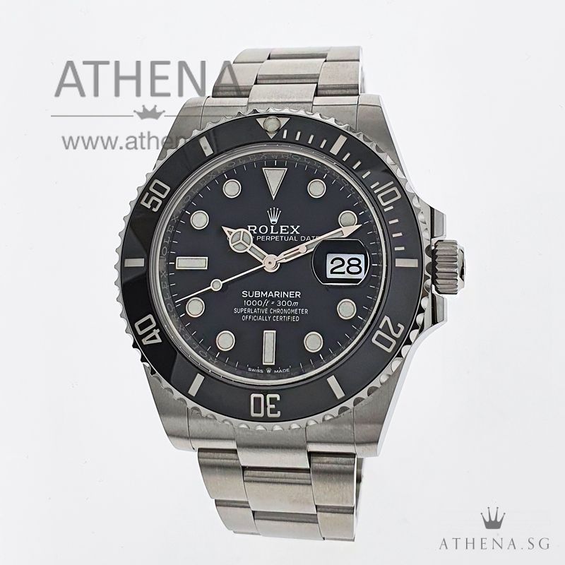 UNWORN!!! ROLEX OYSTER PERPETUAL BLACK SUBMARINER DATE 41 WITH BOX & CERT 126610LN