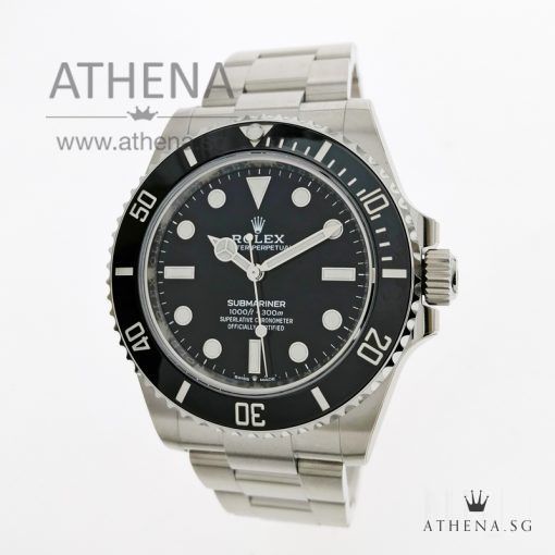 LIKE NEW!!! ROLEX OYSTER PERPETUAL SUBMARINER CERAMIC " NO DATE " WITH BOX & CERT 124060 (NEW CARD) 41MM DATED 2020
