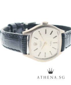 Alternative view of VINTAGE ROLEX 18K WHITE GOLD CELLINI "SILVER INDEX DIAL" MANUAL WINDING 3801