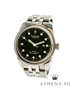 TUDOR 53000 GLAMOUR DATE "BLACK DIAMOND DIAL" AUTOMATIC