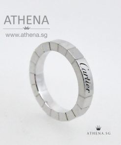 Alternative view of 18K WHITE GOLD CARTIER RING 5.75G [SIZE 47]