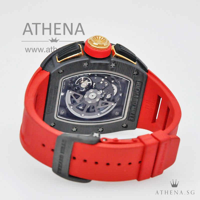 RICHARD MILLE RM011 LOTUS F1 TEAM ROMAIN GROSJEAN NTPT CARBON AUTOMATIC FLYBACK CHRONOGRAPH WITH BOX & CERT - Image 3