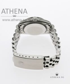 Alternative view of ROLEX MID-SIZE OYSTER PERPETUAL DATEJUST "S" SERIES" "DARK MOP ROMAN DIAL" 68274