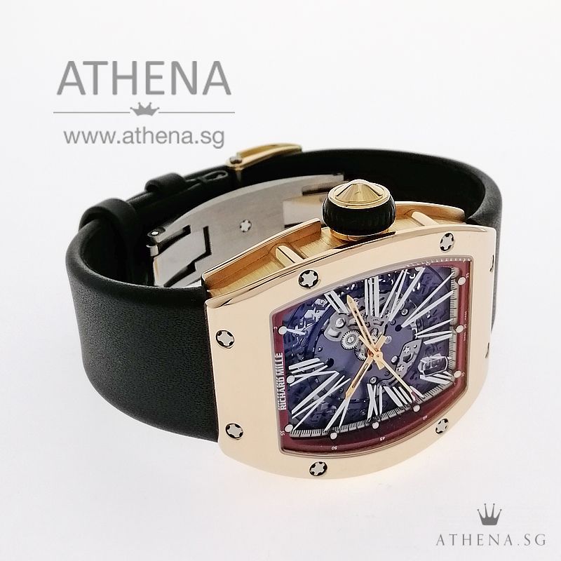 RICHARD MILLE ROSE GOLD RM023 AJ RG WITH BOX, RM VERIFICATION CERT, SERVICE PAPER, RM STRAP REPLACEMENT RECIEPT & STILL UNDER RM SERVICE WARRANTY - Image 2