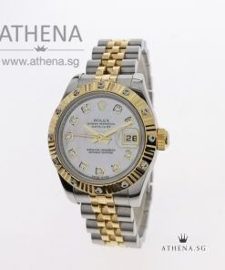 ROLEX "HALF GOLD" LADIES DATEJUST "MOP "DIAMOND DIAL" "D" SERIES WITH ORIGINAL ROLEX DIAMOND BEZEL, CHAPTER RING 179313