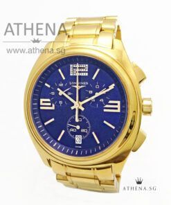 LONGINES LUNGOMARE CHRONOGRAPH "DIAMOND SET ON 12 O CLOCK" QUARTZ L3.633.2