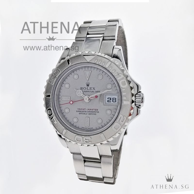 ROLEX ROLESIUM LADIES OYSTER PERPETUAL DATE YACHT-MASTER "Y" SERIES WITH ROLEX POUCH & CERT 169622