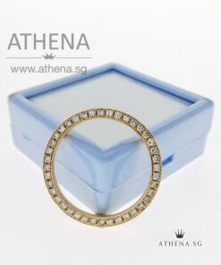 18K YELLOW GOLD FULL DIAMOND BEZEL 26MM