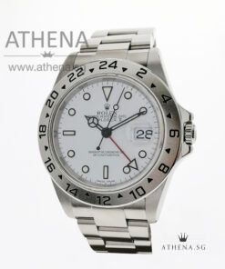 ROLEX OYSTER PERPETUAL DATE / EXPLORER II "F" SERIES "WHITE DIAL" WITH CERT 16570
