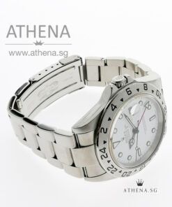 Alternative view of ROLEX OYSTER PERPETUAL DATE / EXPLORER II "F" SERIES "WHITE DIAL" WITH CERT 16570