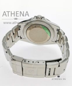 Alternative view of ROLEX OYSTER PERPETUAL DATE / EXPLORER II "M" SERIES "BLACK DIAL" WITH BOX & CERT 16570 (3186 CALIBER)