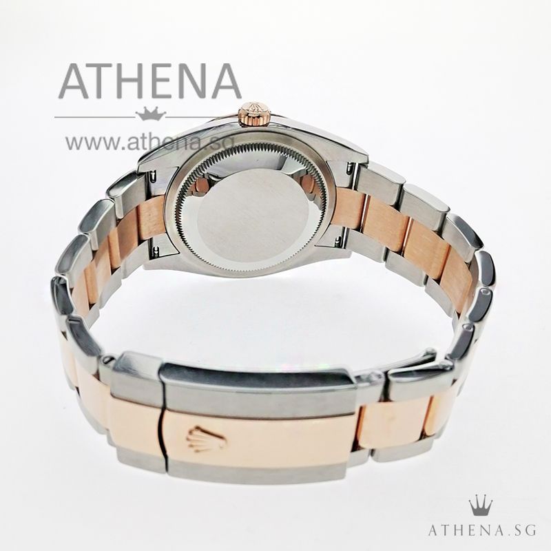 UNWORN !!! ROLEX EVEROSE ROLESOR MEN OYSTER PERPETUAL DATEJUST 36 "WHITE INDEX DIAL" WITH BOX & CERT 126231 - Image 3