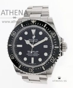 ROLEX OYSTER PERPETUAL DATE SEA-DWELLER CERAMIC " BLACK DIAL " WITH BOX & CERT 116600 (STILL UNDER AGENT WARRANTY)