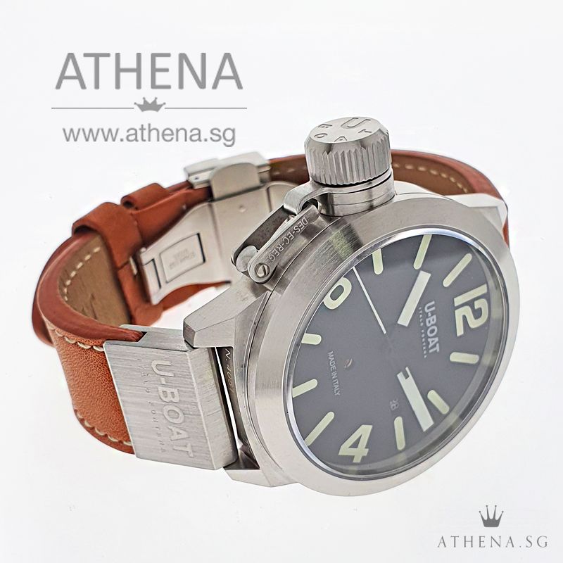 U-BOAT CLASSICO AS BLACK 45 AUTOMATIC "BLACK DIAL" WITH BOX & CERT 45 AS 1/A - Image 2