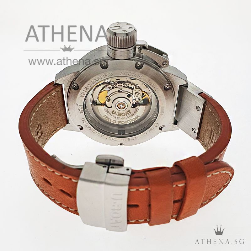 U-BOAT CLASSICO AS BLACK 45 AUTOMATIC "BLACK DIAL" WITH BOX & CERT 45 AS 1/A - Image 3