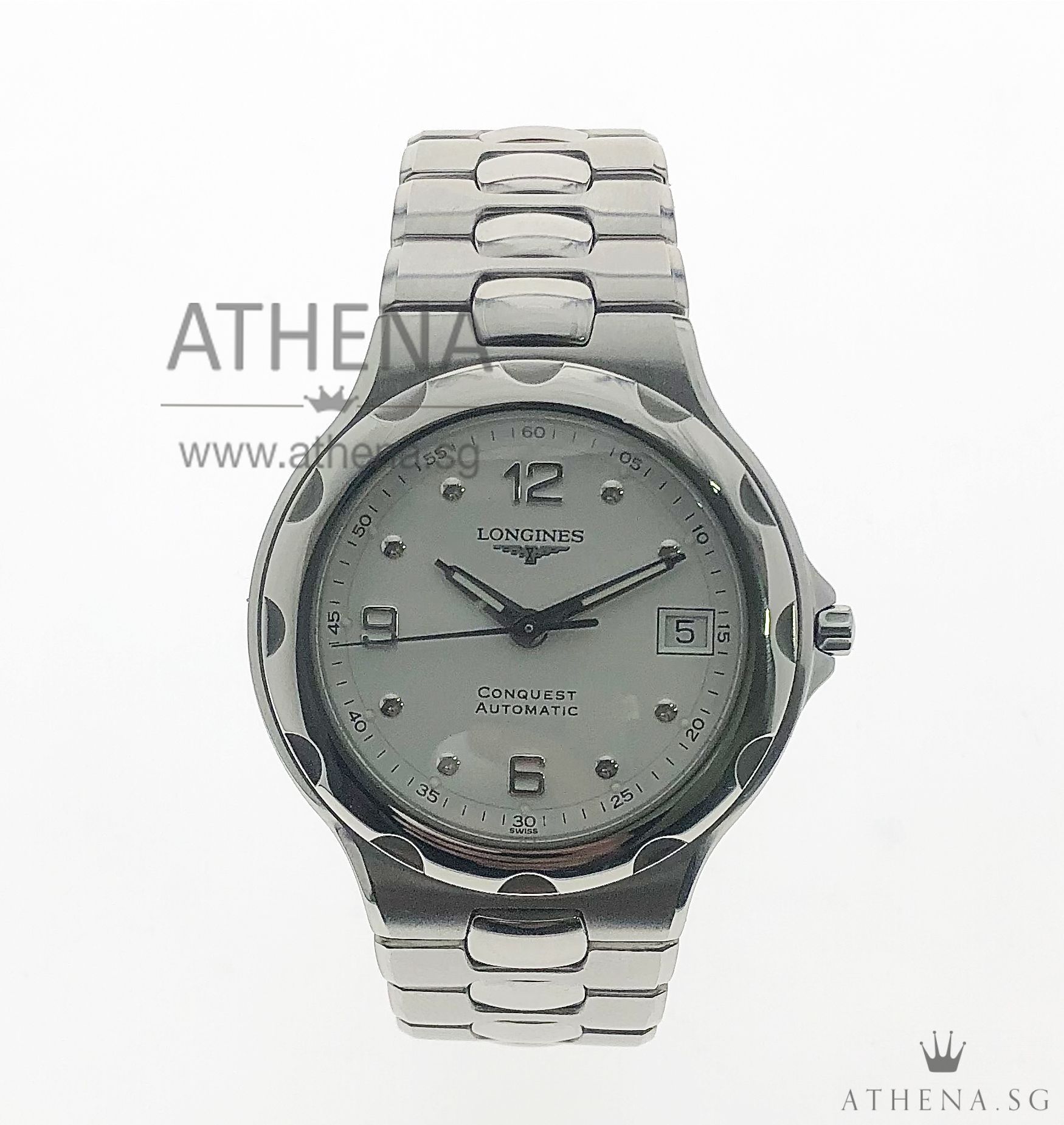 LONGINES CONQUEST "WHITE DIAL" AUTOMATIC L1.634.4