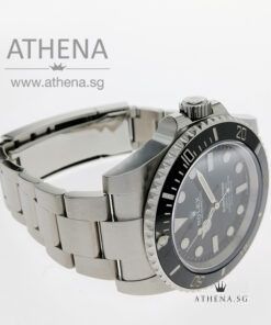 Alternative view of ROLEX OYSTER PERPETUAL SUBMARINER CERAMIC NO DATE "AN" SERIES WITH BOX & CERT 114060 (STILL UNDER AGENT WARRANTY)