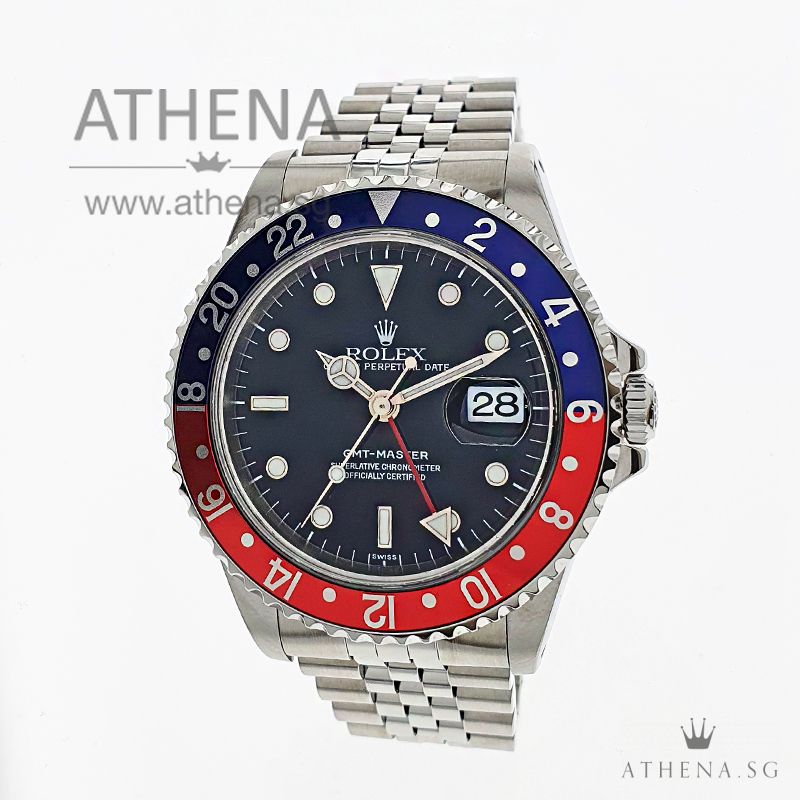 ROLEX OYSTER PERPETUAL DATE GMT MASTER "A" SERIES "PEPSI" 16700