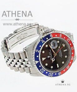 Alternative view of ROLEX OYSTER PERPETUAL DATE GMT MASTER "A" SERIES "PEPSI" 16700