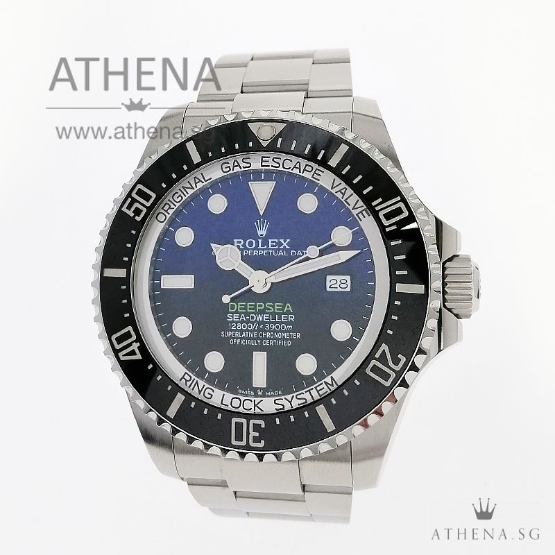 ROLEX OYSTER PERPETUAL DATE DEEPSEA "AN" SERIES "D-BLUE DIAL" WITH BOX & CERT 126660 (STILL UNDER AGENT WARRANTY)
