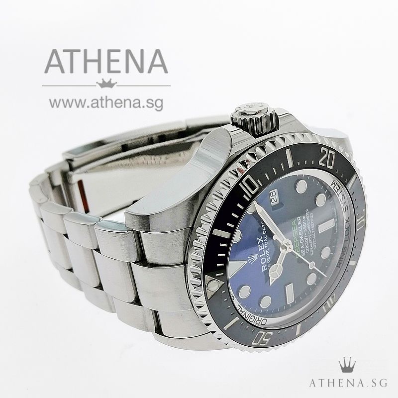 ROLEX OYSTER PERPETUAL DATE DEEPSEA "AN" SERIES "D-BLUE DIAL" WITH BOX & CERT 126660 (STILL UNDER AGENT WARRANTY) - Image 2