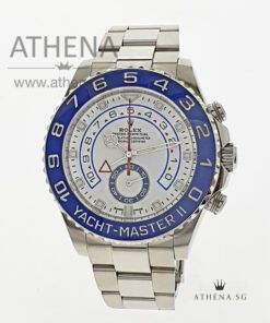 UNWORN!!! ROLEX OYSTER PERPETUAL YACHT MASTER II "AN" SERIES " WHITE DIAL" WITH BOX & CERT 116680