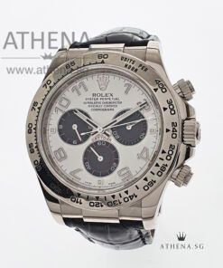 18K WHITE GOLD ROLEX COSMOGRAPH DAYTONA OYSTERFLEX "AN" SERIES "PANDA DIAL" WITH BOX & CERT 116519