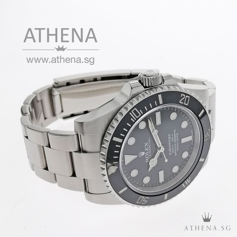 ROLEX OYSTER PERPRTUALSUBMARINER CERAMIC NO DATE "AN" SERIES WITH BOX & CERT 114060 - Image 2